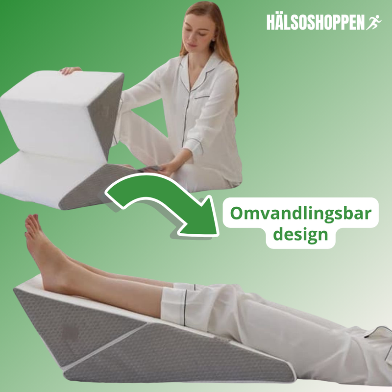 Kigepude 10-i-1 med Memory Foam – Justerbar Stødkudde for Ryg og Ben
