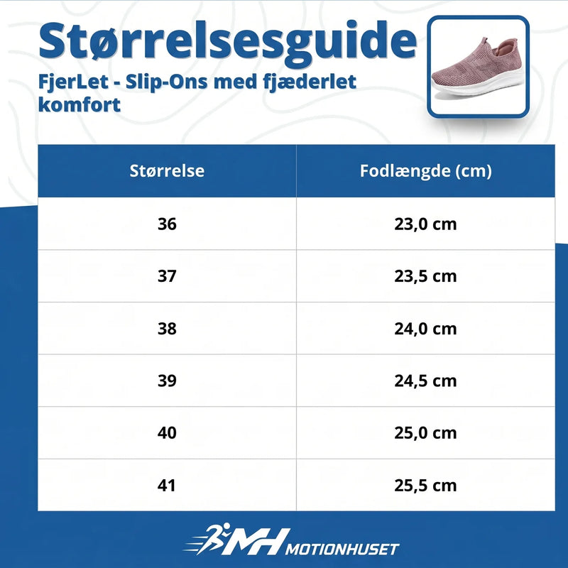 FjerLet - Slip-Ons med fjæderlætt komfort
