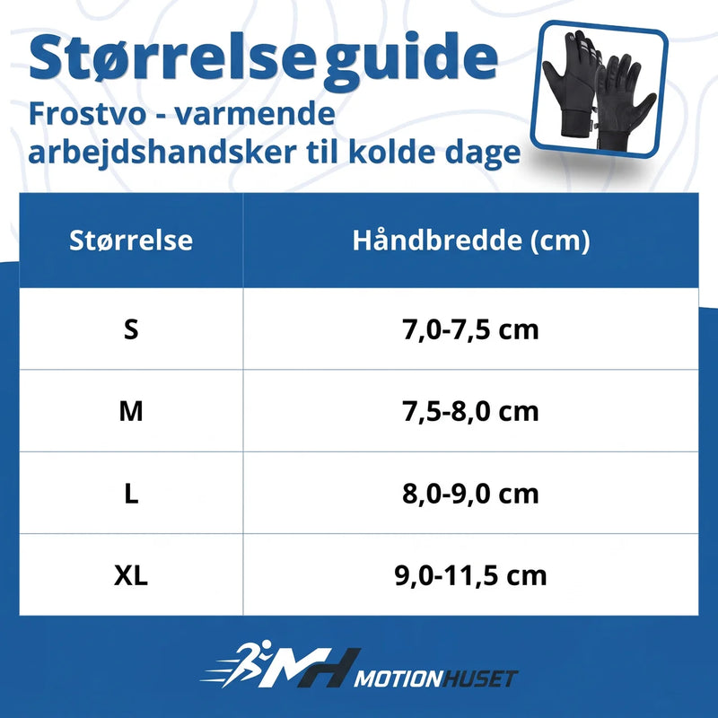 Frostvo - værmande arbetshandskar for kalla dagar