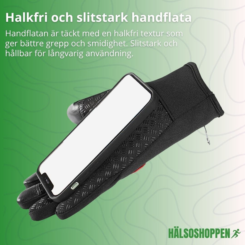 Værmehandskar –  touchfunktion, vandafvisende og vindtæta