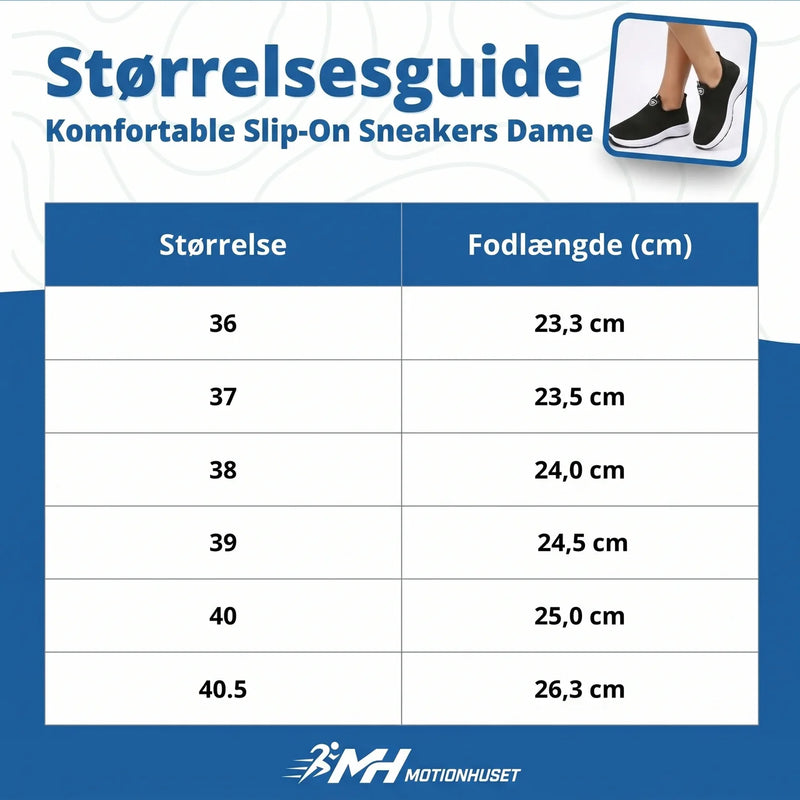 Komfortable Slip-On Sneakers til Damer – Lette Gåsko med Mesh