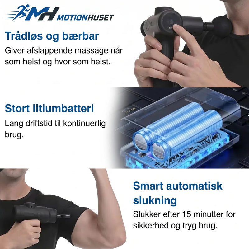 Mini Massagepistol Pro – Kraftfuld og Stille Muskelavslappning