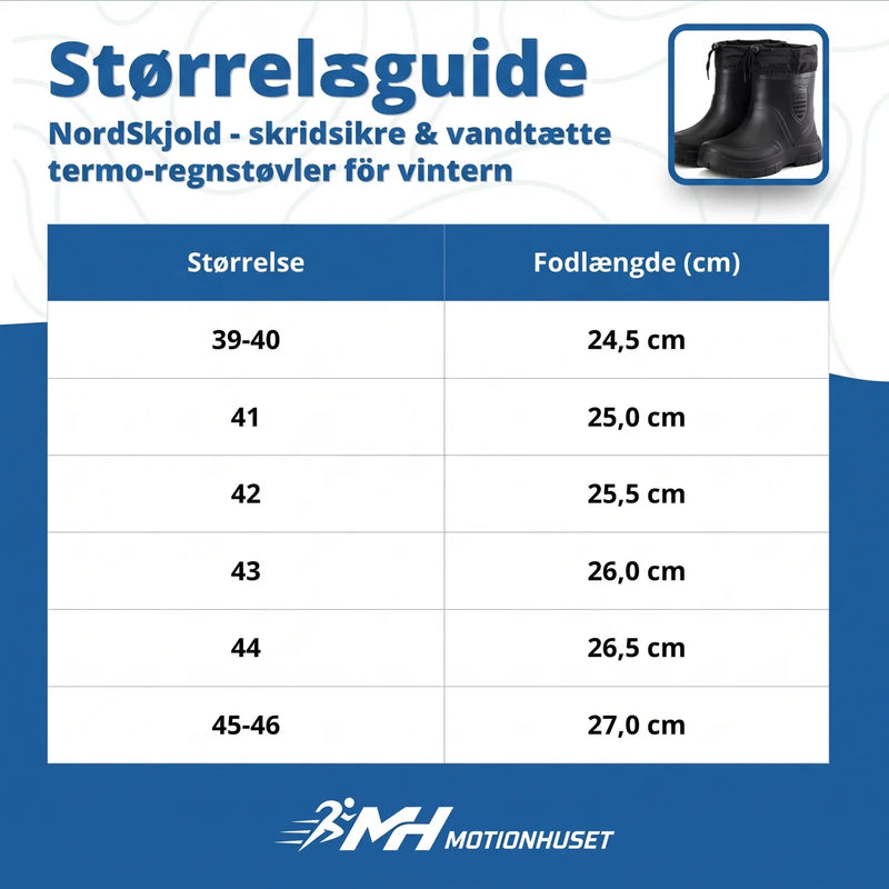 NordSkjold  - skridsikre & vandtætte termo-regnstøvlar for vintern
