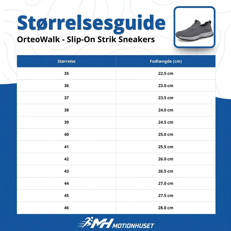 OrteoWalk - Slip-On Stickade Sneakers