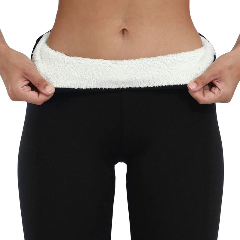 Leggings til Damer – Forede Varmetights med Fleece og Høj Talje