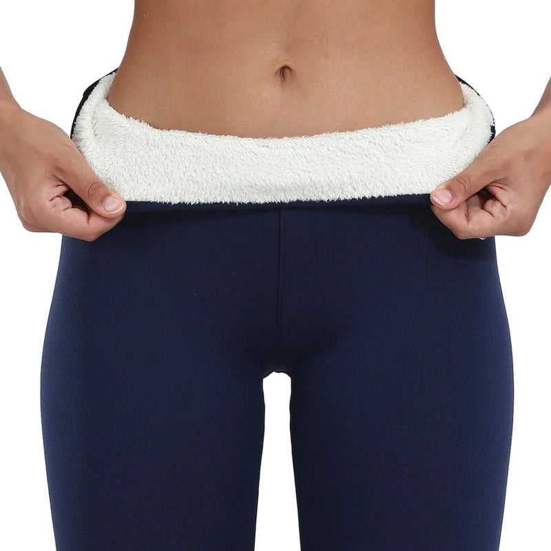 Leggings til Damer – Forede Varmetights med Fleece og Høj Talje