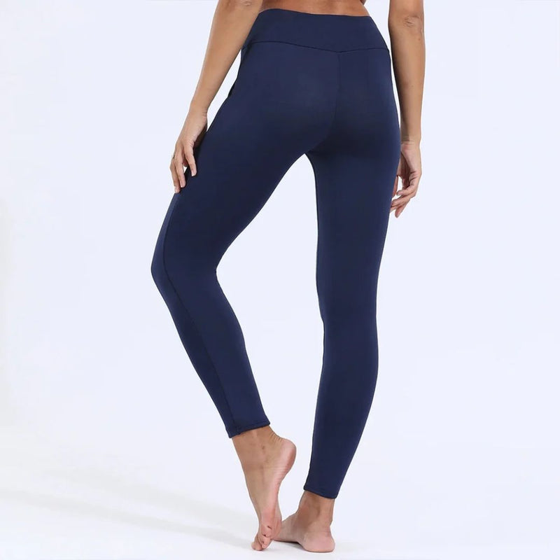 Leggings til Damer – Forede Varmetights med Fleece og Høj Talje