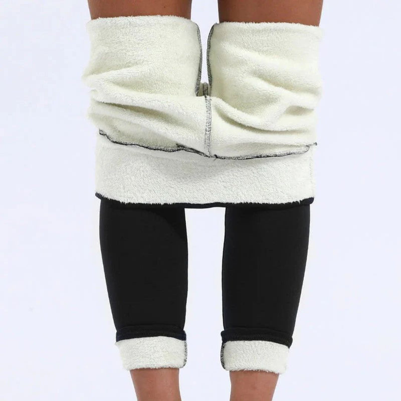 Leggings til Damer – Forede Varmetights med Fleece og Høj Talje