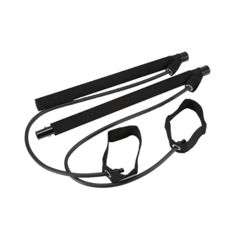 Pilatesstång med Motståndsband – Hemmatræning