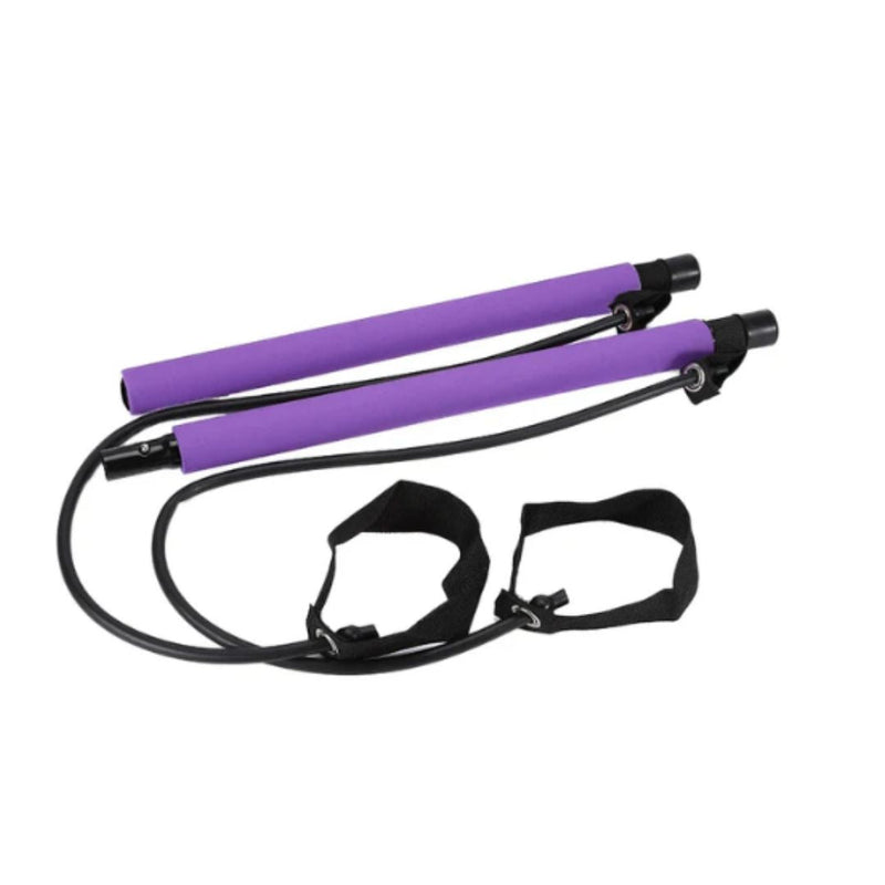 Pilatesstång med Motståndsband – Hemmatræning