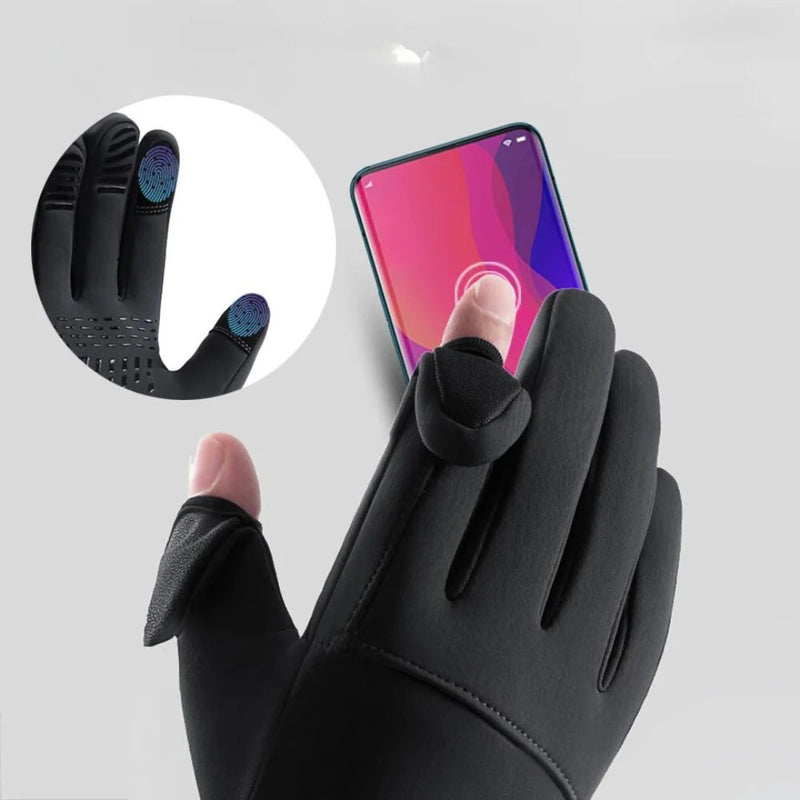 Vandtætte handsker med touch & ficka