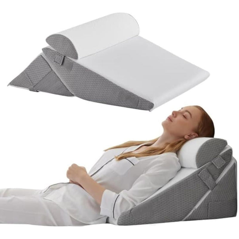 Kigepude 10-i-1 med Memory Foam – Justerbar Stødkudde for Ryg og Ben