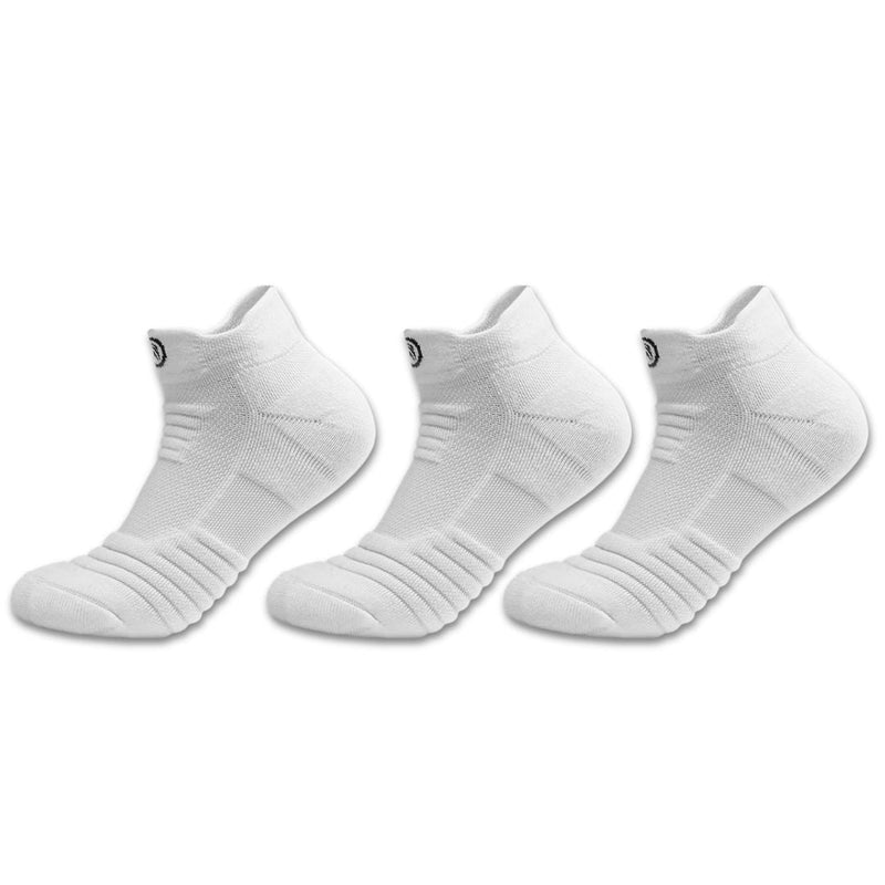 Vita åndbare ankelsokker – 3-pack