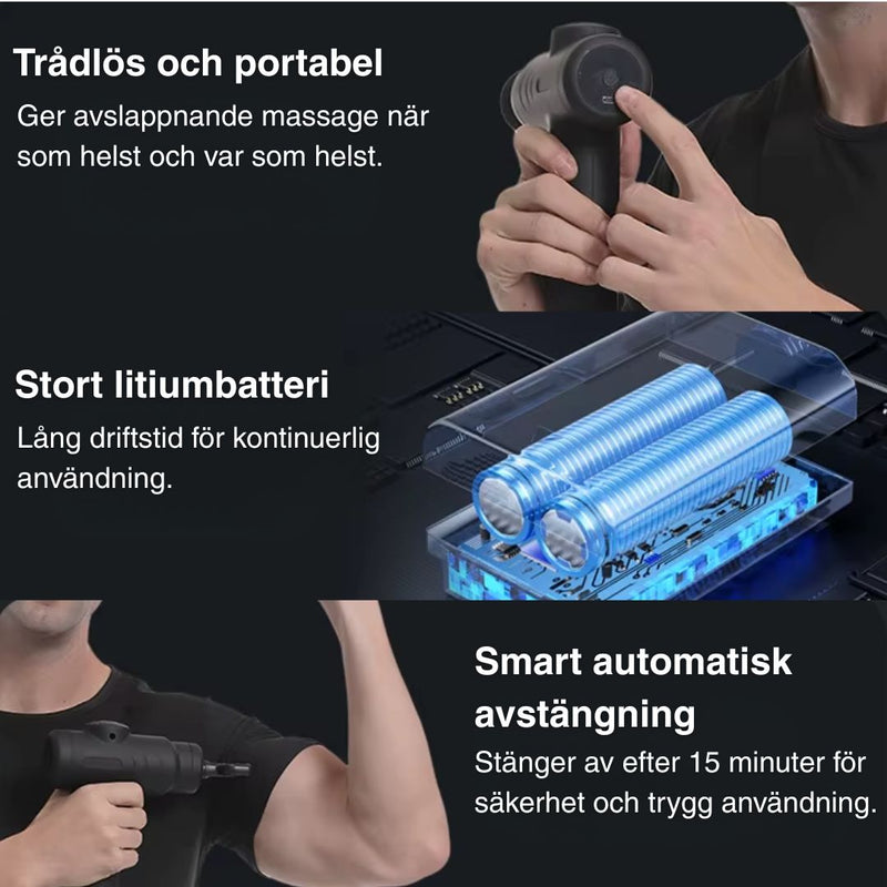 Mini Massagepistol Pro – Kraftfuld og Stille Muskelavslappning