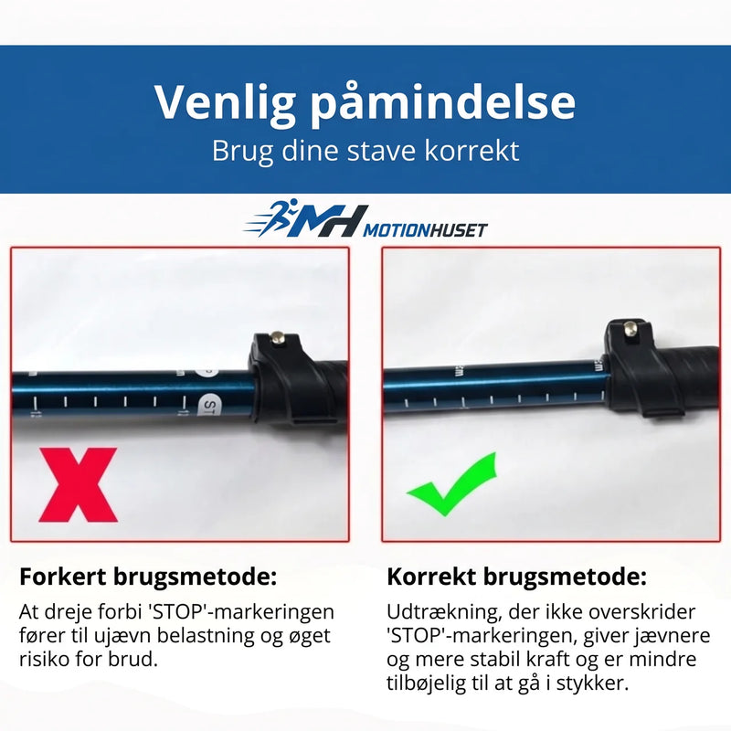 Sammenklappelige Gåstave – Justerbare og Letvægtsdesign til Gåture