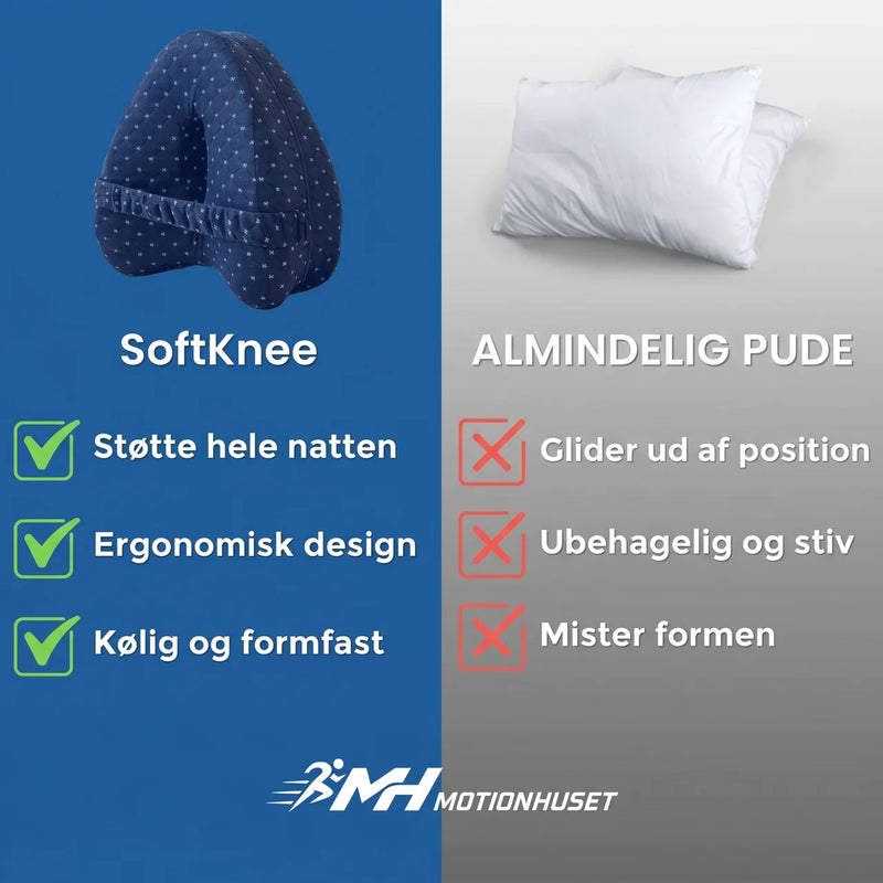SoftKnee – Sovkudde med Hukommelsesskum  for Ryg og Hofter