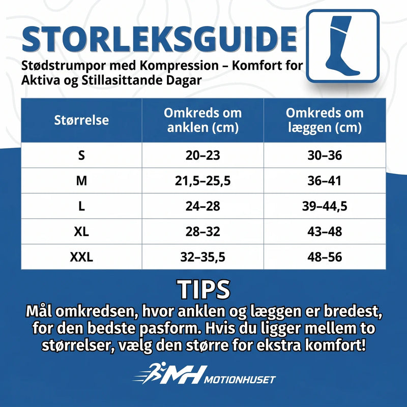 Stødstrumpor med Kompression – Komfort for Aktiva og Stillasittande Dagar