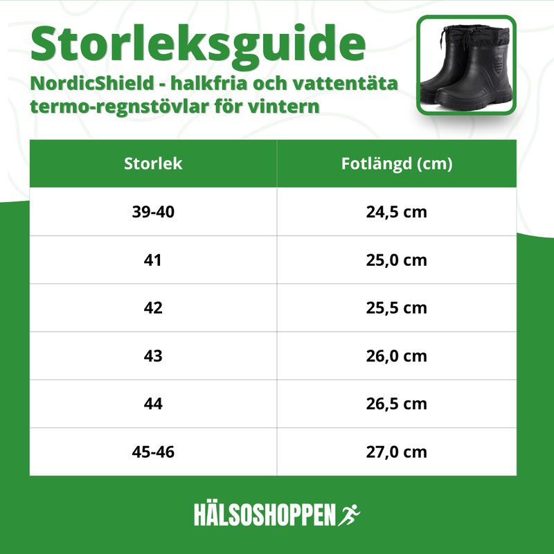 NordicShield - skridsikre & vandtætte termo-regnstøvlar for vintern