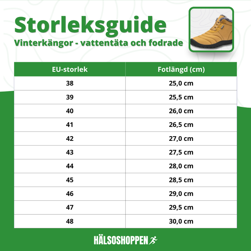 OrthoVarm Vinterkængor – Skridsikker, Vandtæt & Fodrad