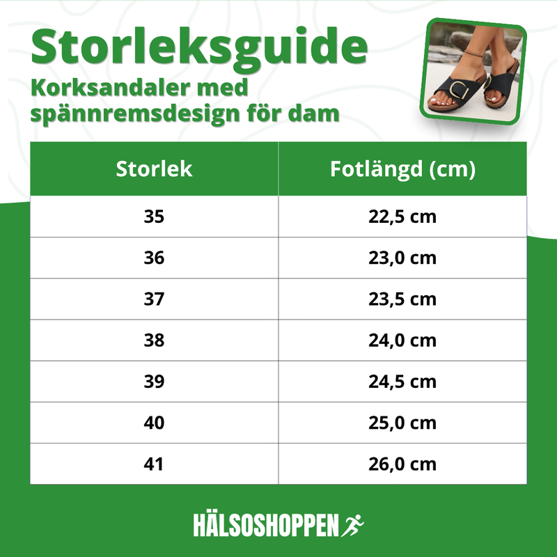 Korksandaler med spænnremdesign for damer
