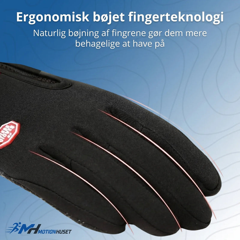 Værmehandskar –  touchfunktion, vandafvisende og vindtæta