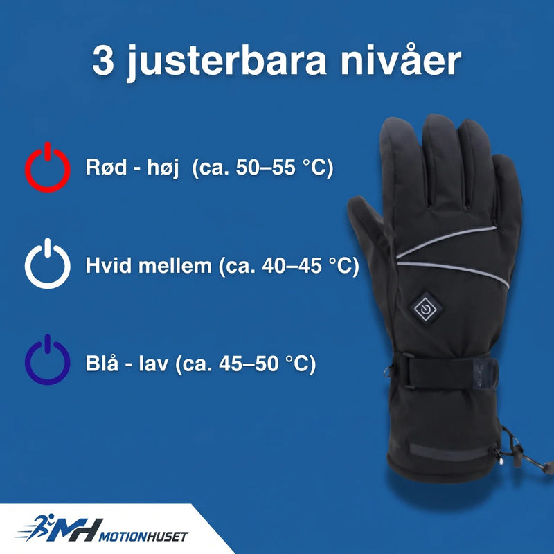 VarmeGreb Værmehandskar – Uppladdningsbara Elektriska Vinterhandskar mot Kyla