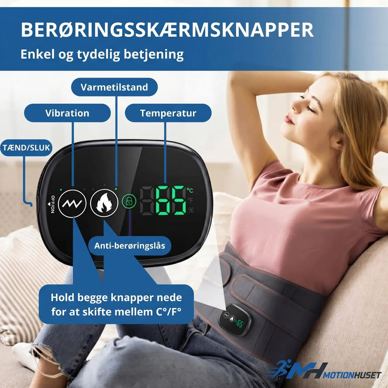 Varmebælte med Rødlys og Vibrationsmassage